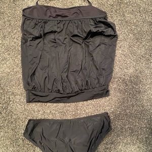 Women’s two-piece black tankini Never been worn